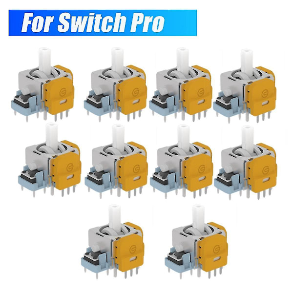 10st för Switch Pro joysticks Hall Elektromagnetiska högprecisionsjusterbara joysticks