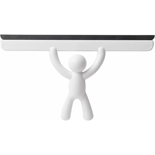 Mate Squeegee. Buddy duschskrapa, vit färg, storlek 26,7 x 15,9 x 5,1 cm