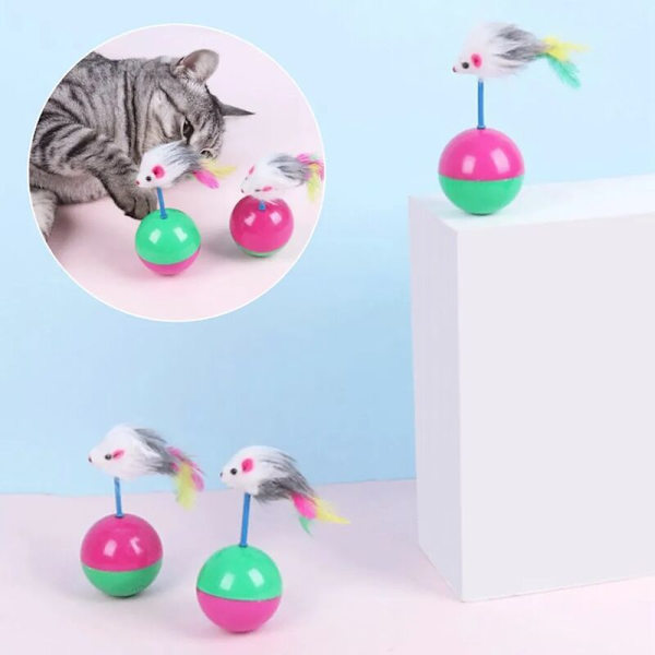 Delar katt leksak Tommouse, leksakskopp för katter, interaktiv leksak för katter, leksak för kattmus, interaktiv leksak för katter, leksak katt intelligensleksak