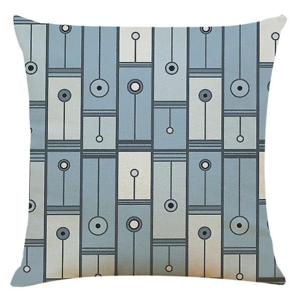 Kuddfodral Enkel Geometrisk Mönster Soffa Bil Kastkudde Överdrag Heminredning 4-pack