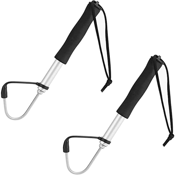 2 st Fiske Rostfritt Stål Fisk Krokar, Anti-Slip Fiske Utrustning med Mjukt Handtag