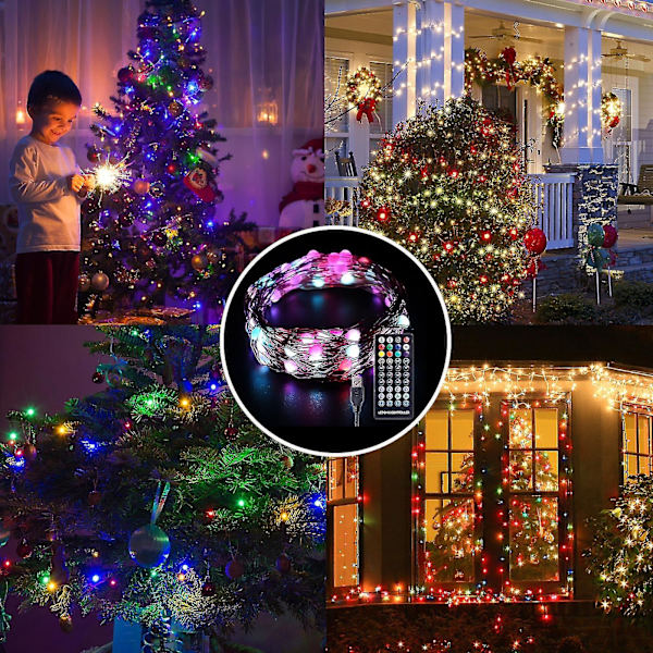 LED-ljusslinga för julstämning - Dekorera ett unikt julträd