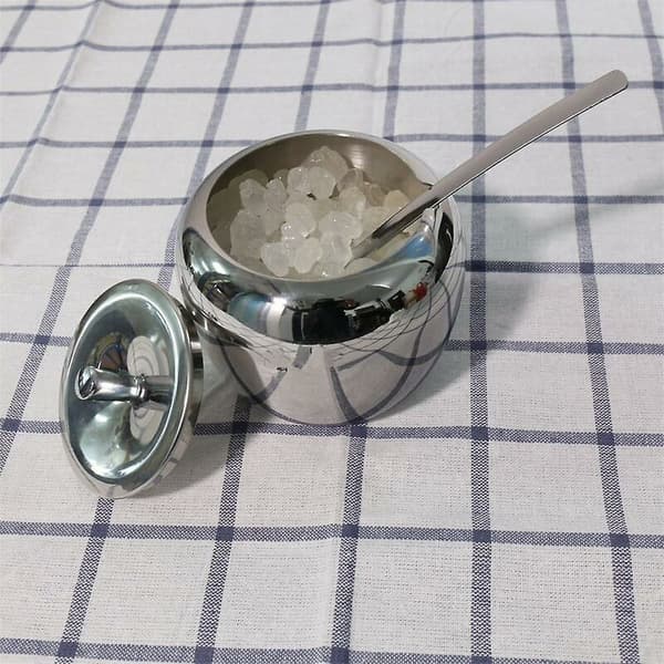 Rustfrit stål æble slikkrukke, krydderiglas, krydderiglas, krydderiflaske, glas, krydderiholder