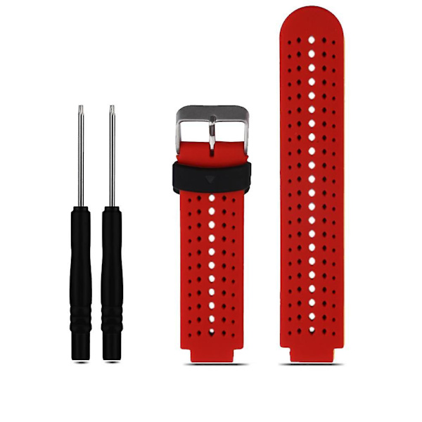 För Garmin Forerunner 735xt (diamant) Two Tone Silicone StrapRed