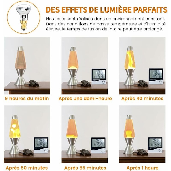 25W E14 Lava Lampe Pære R39 Reflektor Pære Glødepære 25W E14 R39 Lava Lampe Pære (4 stk) [Energiklasse A++]