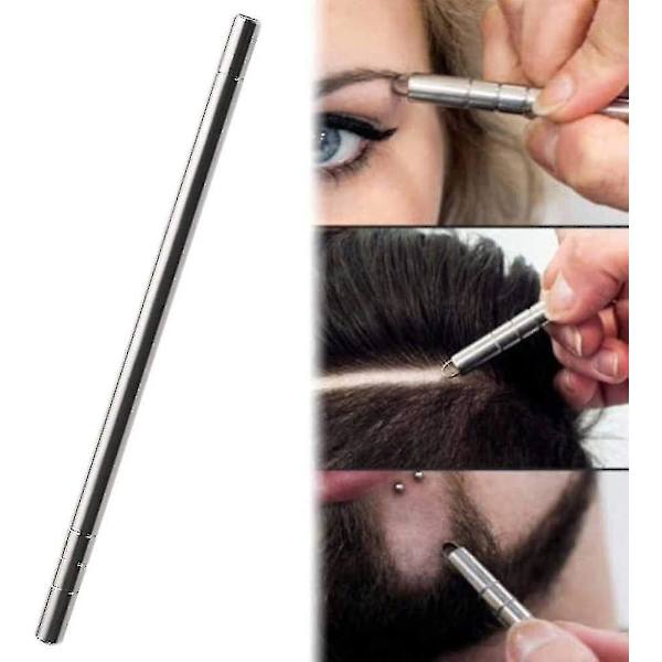 Frisörsax Professionell Magic Engrave Skägg Hårsax Eyebrow Carve Pen Frisyr Graverad Penna + 10 st Blad