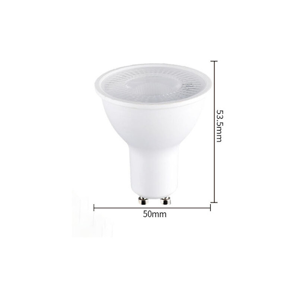 GU10 LED-lampa, 6W, 400LM, Varmvit 3000K, [Belysningsset med 6 standard LED-lampor]