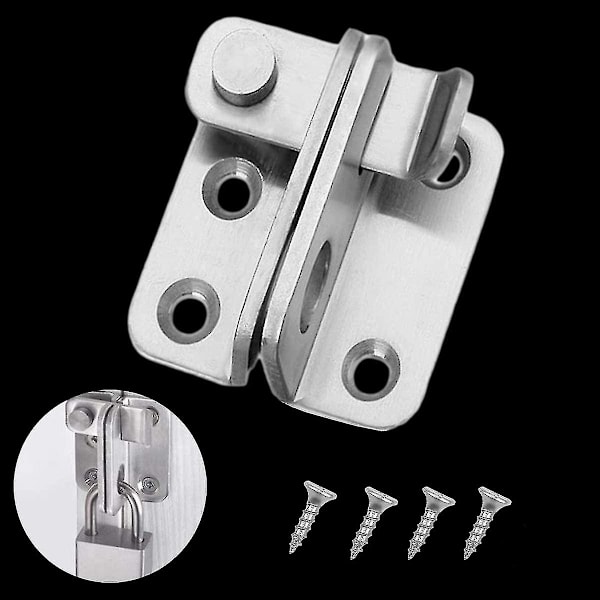 2pack 90 grader vinkelrätt dörrlås Hasp, bult Dörrlås Grind Spärr Tiny