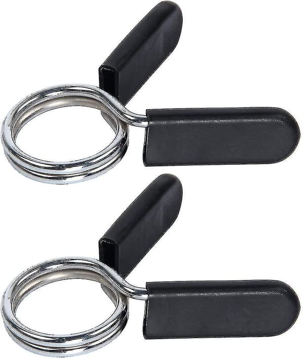 Fjäderlås Fjäderklämmor 2st-svart