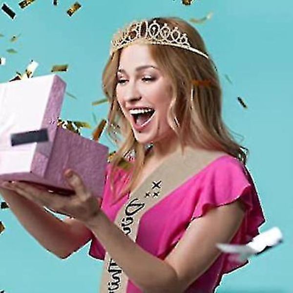 Dirty Thirty Sash & Rhinestone Crown Tiara Set, 30-årsdagspresenter