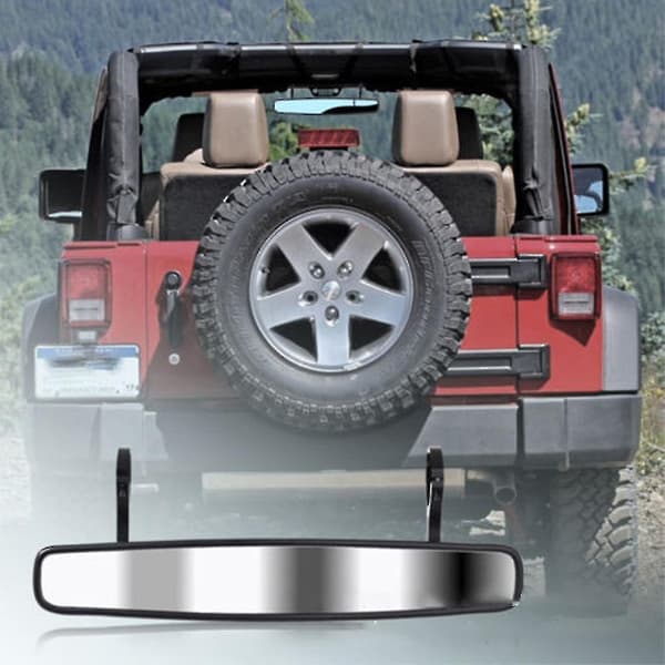 Universal Atv Utv Aluminium Backspegel Svart Styre Ändstycke Sidospegel