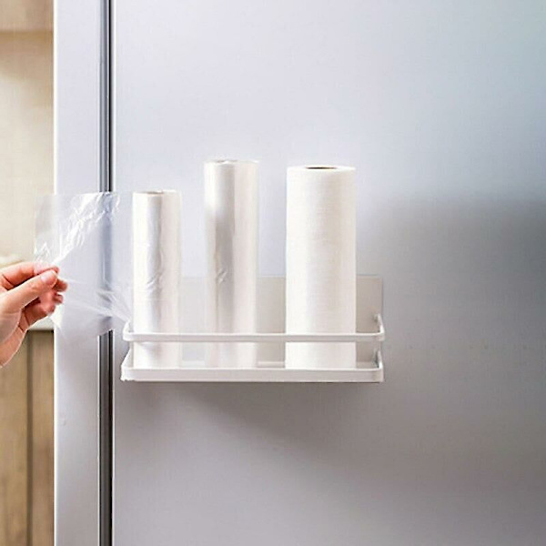 Magneettinen jääkaappiteline paperipyyhkeen pidike magneettinen säilytysteline ripustettava mausteteline koristeellinen teline