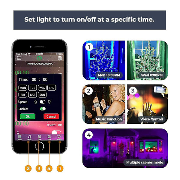 20w Rgb Flood Light, Fjärrkontroll och app dubbel lägeskontroll Led Flood Light Party Light Stage Lighting, 27
