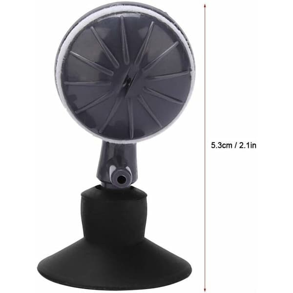 2 stk. luftboblesten med sugekop til akvarium, justerbar roterende iltdiffusor til akvarier, hydroponisk pumpe til akvarier