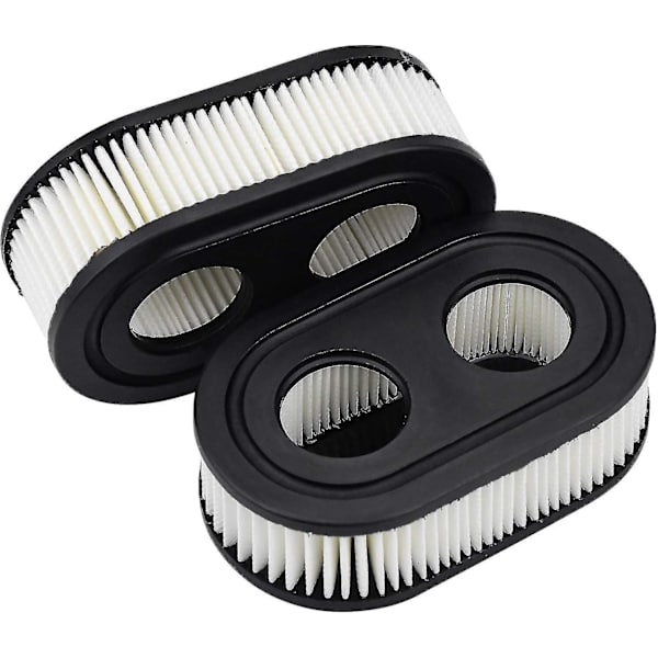 2 st gräsklippare luftfilter för Briggs & Stratton, 593260, svart