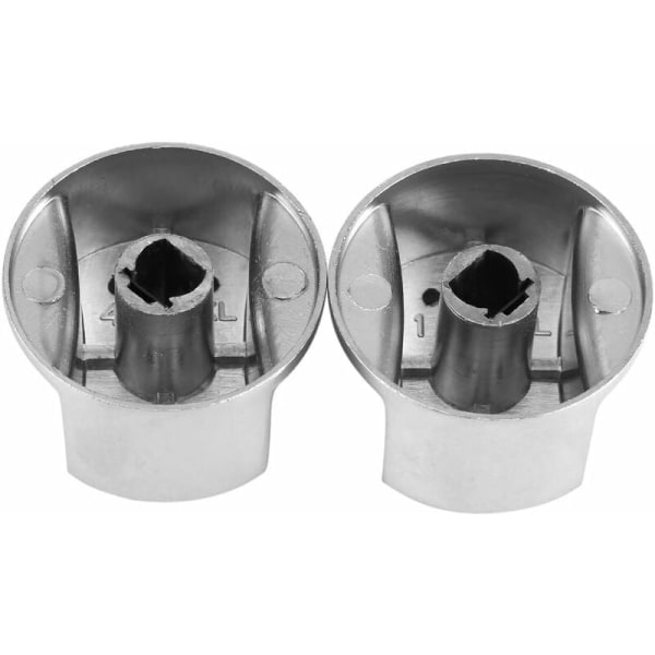 2 stk. Pan ?? Universal Gas Komfur Kontrol Del Udskiftning Knapper Metal Rotary Switch Madlavning Overflade Kontrol Låse Ovnkontakt Ny, 45° Kontakt