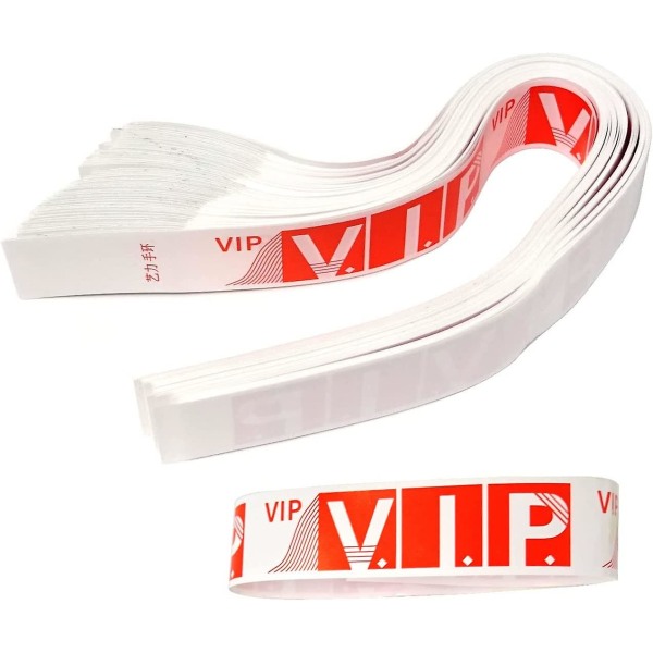 200 stycken vattentäta VIP-armband röda partyarmband lättviktsarmband av papper