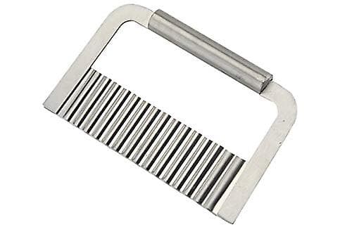 Potatis Crinkle Chip Cutter Rostfritt Stål Wavy Chip Cutter Kök Skärverktyg