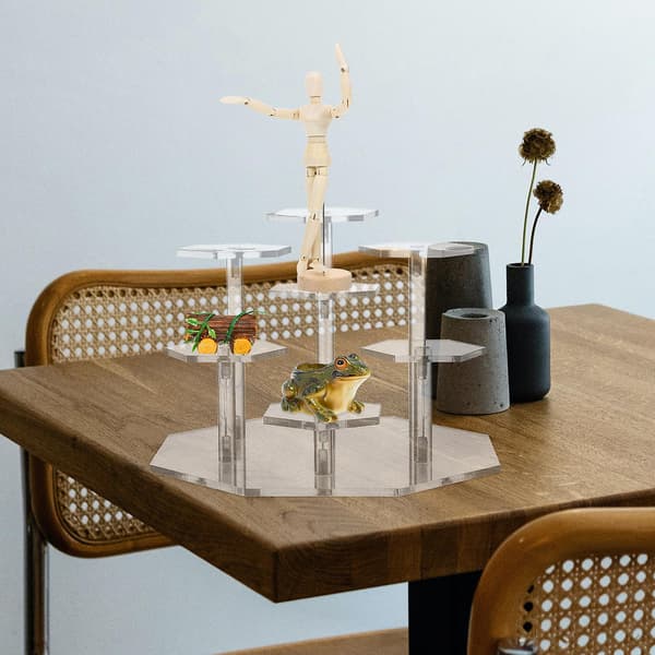 Visningsställ för hantverk DISPLAY PLATFORM BASE DESSERT STAND DISPLAY ACTION FIGURE RISERS Leksaksmodell Visningsställ