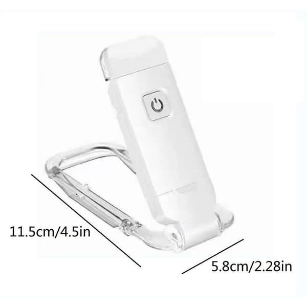 Genopladelig LED-læselampe, foldbar USB-bogstander