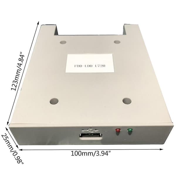 Intern USB-diskettläsare 720kb Fdd Diskettstation för industri