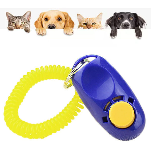 Klicker för hundar, klicker för träning och utbildning av hundar, klicker för katter. Med fingerrem - för valpar från 8 veckor [4-pack]