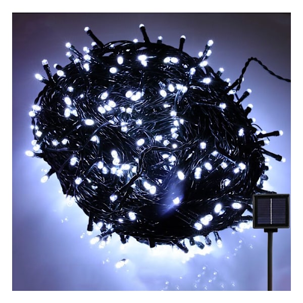 Solar LED String Lights Juldekoration Lykta Blinkande Starry Light String Utomhus Vattentät Cool White? 5M 20 lampor