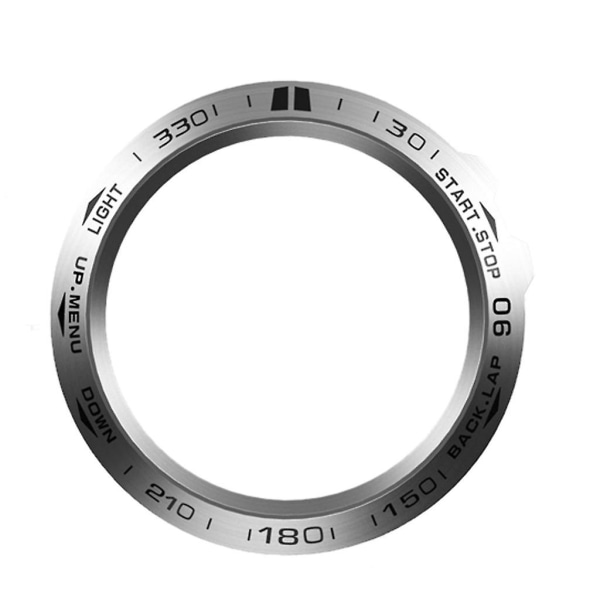 Fenix ​​3/fenix 3 timmars etsat rostfritt stål, B-modell, svart bokstäver på en silverbakgrund.Silver