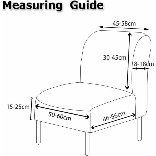 1-sits stolsöverdrag utan armstöd, stretch fåtöljöverdrag, stretch stolsöverdrag utan armstöd, beige