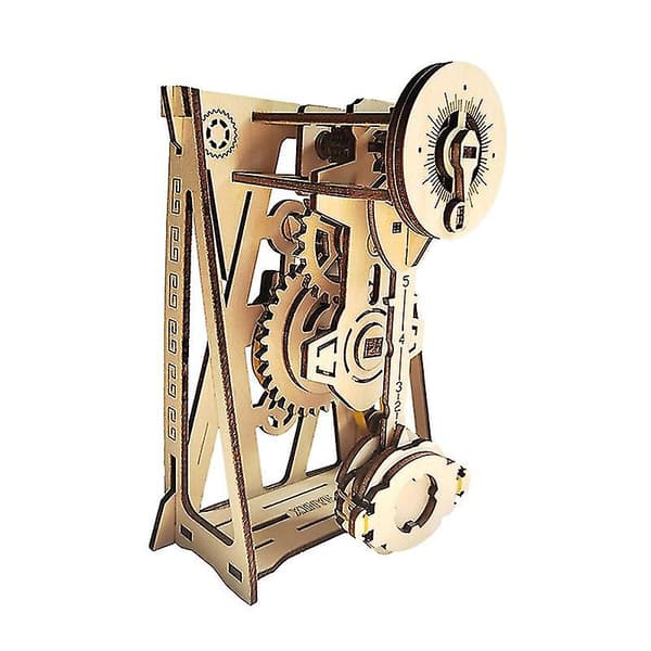 3D-monteringsträpussel DIY pendelur manuell mekanisk byggsats-4