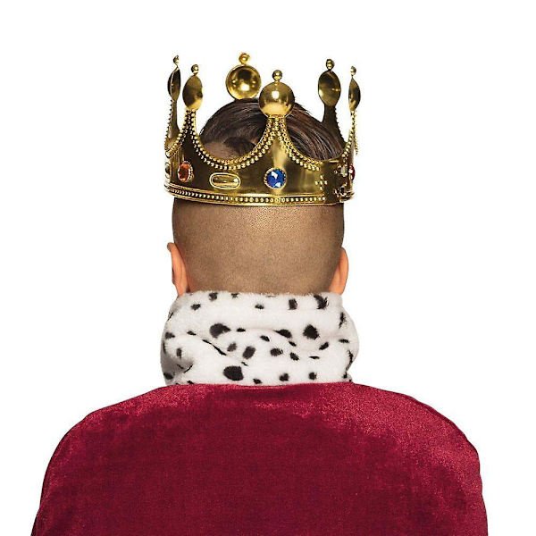 Hatt King Crown Boys Fancy Dress Nativity Book Day Week Barndräkt tillbehör för barn