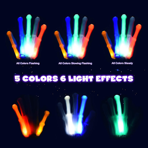 Leksaker för 1-7 år gamla pojkar flickor, Led Flash-handskar för barn Coola leksaker för pojkar flickor leksaker ålder 1-7 år gamla flickor presenter