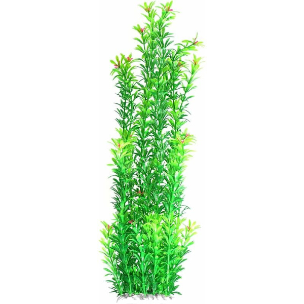 52 cm konstgjord akvarieväxt konstgjord vattenväxt plast akvarium dekoration prydnad 20,5 tum (typ A)