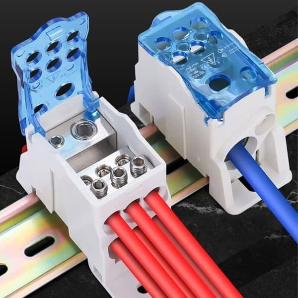 80A UKK-80A DIN-skena elektriskt kopplingsblock, neutralfördelningsbox för skåp.