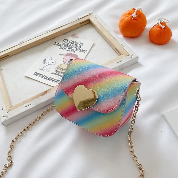 Liten flicka plånbok söt mini småbarn crossbody väska barn väskor-26（stil4）