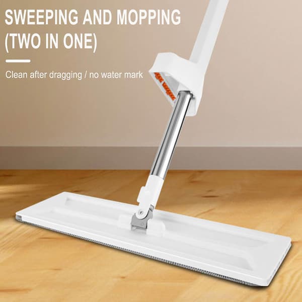 Platt mopp Hushåll Handtvättmopp Våt och torr Dubbelanvändning Lat mopp Platt Absorberande mopp Golvmopp