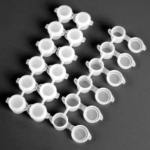 10 set 6-delad mini 3ml tom pigmentlåda, förvaringsbehållare målningskonst hantverksmaterial, pärlor för arrangör