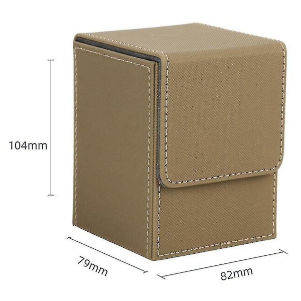 Case Deck Box Sleeved Cards Deck Game Box För Yugioh Pärmar: 100+, Grön