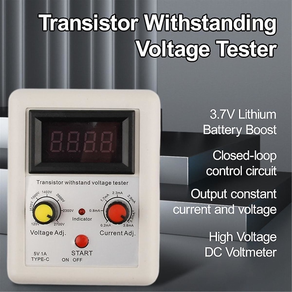 Igbt Spänningskapacitet Transistor Tester Diod Mos Triode Led Spänningskapacitet Testverktyg 120-2700v (röd standard)
