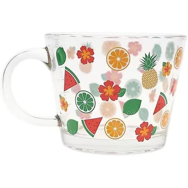 Kreativ og charmerende fersken glas simpelt drikke jordbær glas (grøn vandmelon)
