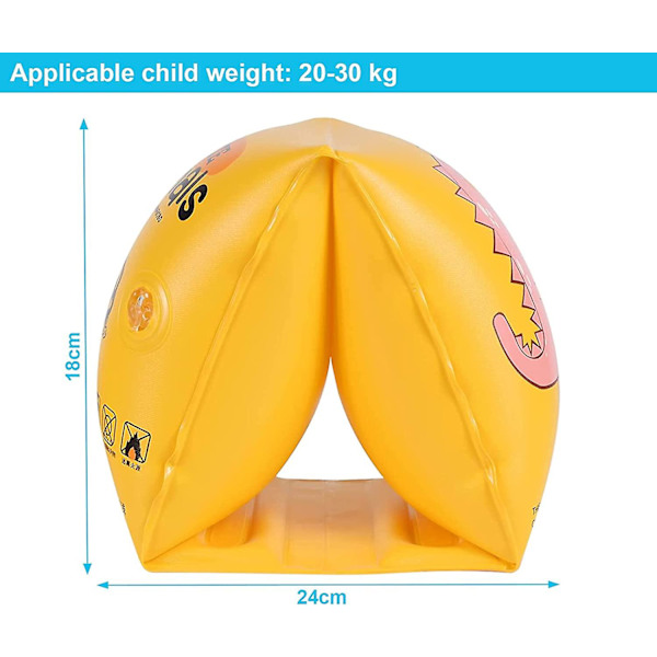 Simband för barn, rekommenderad vikt 20-30 kg, säkert simhjälpmedel i simbassänger och hav