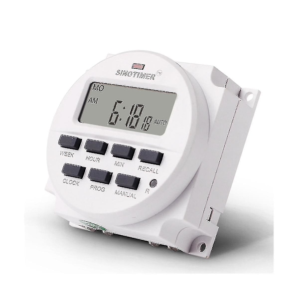 Tm618h-1 Ac 110v Volt Spänning Utgång Digital 7 Veckovis Programmerbar Timer Switch Tid Relä Kontroll