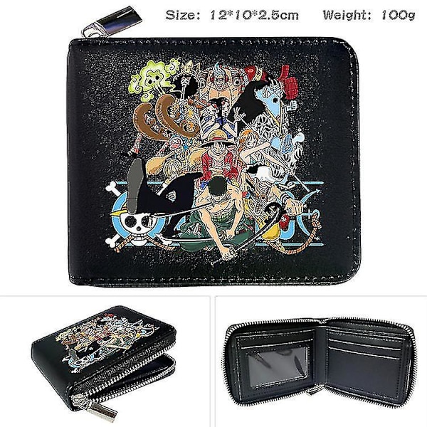 One Piece Animation Peripheral Zipper Pu Plånbok #16-4