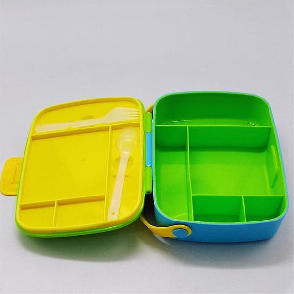 Ram Plast Lunchlåda Bärbar Lunchlåda Med Sked Gaffel Lunchlåda Förseglad -förvaringslåda A