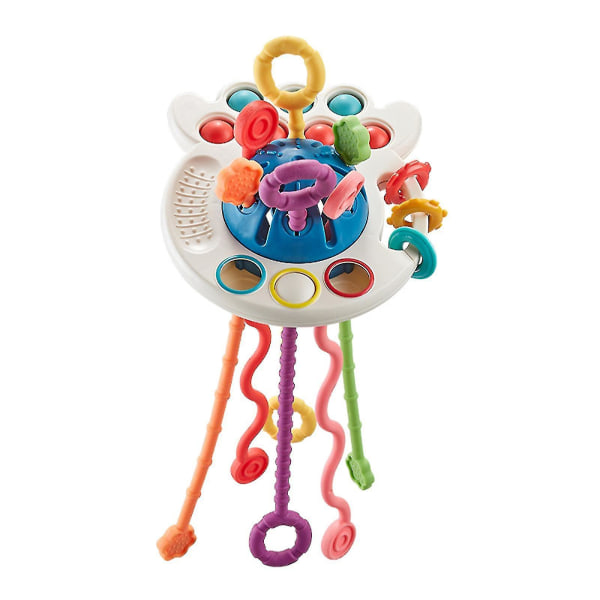 Pedagogisk leksak Bärbar interaktiv present Abs + Silikon Creative Ufo Lätt att rengöra Flerfärgade reseleksaker för bebisar