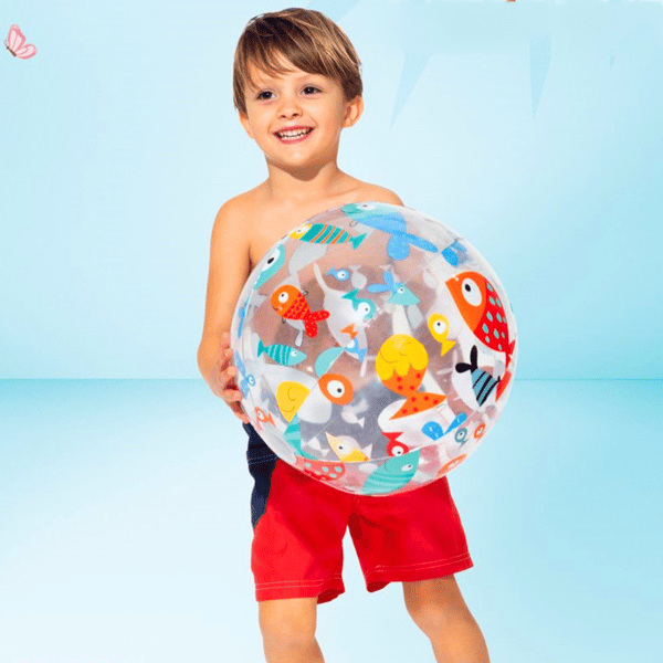 Barnens stora strandboll baby ocean boll, uppblåst diameter 37CM