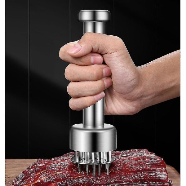 Kitchen Meat Tenderizer Tool Rostfritt stål Steak Hammer Nål