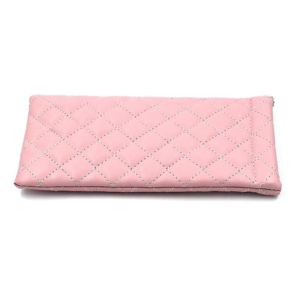 Squeeze Top Glasögon Organizer Pouch - Mjukt läder Glasögon Case Väska Vävning Rese Solglasögon Organizer Case 2 Pack
