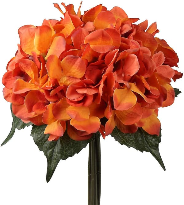Konstgjord bröllopsblomsterarrangemang DIY Blommor Hem Trädgårdsdekoration 1-pack Orange