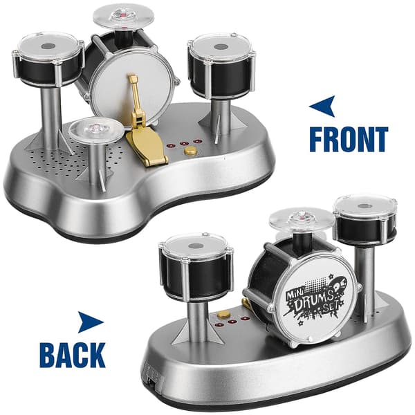 Design Mini Finger Drum Set Touch Drumming LED Light Jazz Percussion Mini Musikinstrument för Barn Present